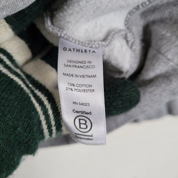 Athleta Heather Gray 24/7 Hoodie Pullover Kangaroo Front Pocket Sweatshirt Small - Picture 12 of 15